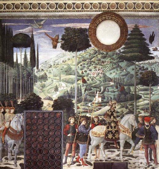 GOZZOLI, Benozzo Procession of the Middle King oil painting image